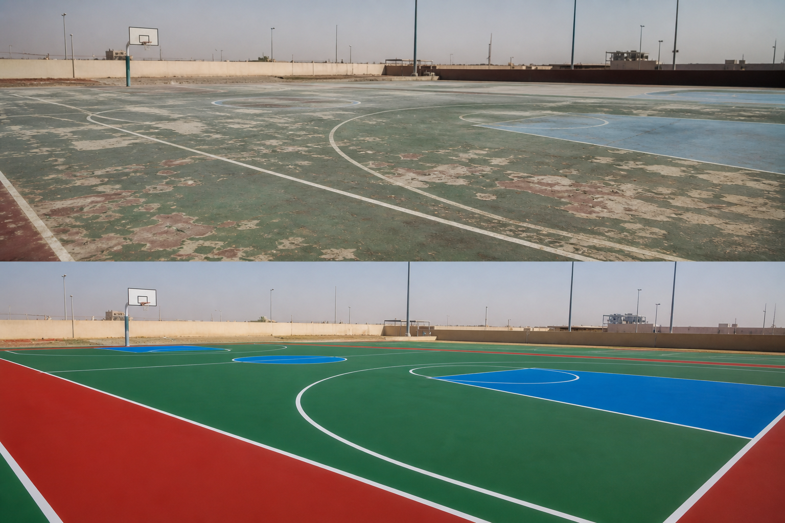 خدمات صيانة وتشغيل الملاعب الرياضية