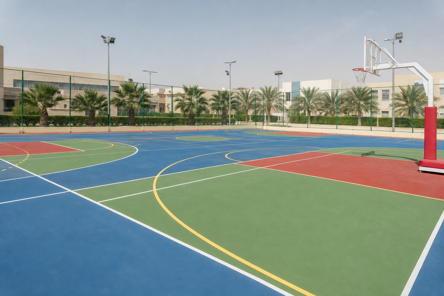 Multi-use court fit-out
