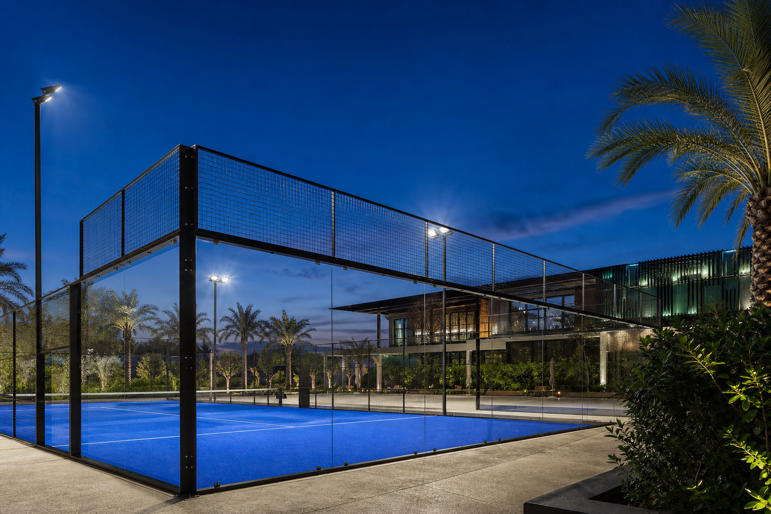 Classic padel court fit-out