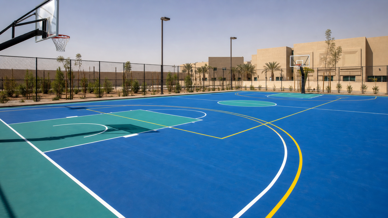 Multi-use court fit-out
