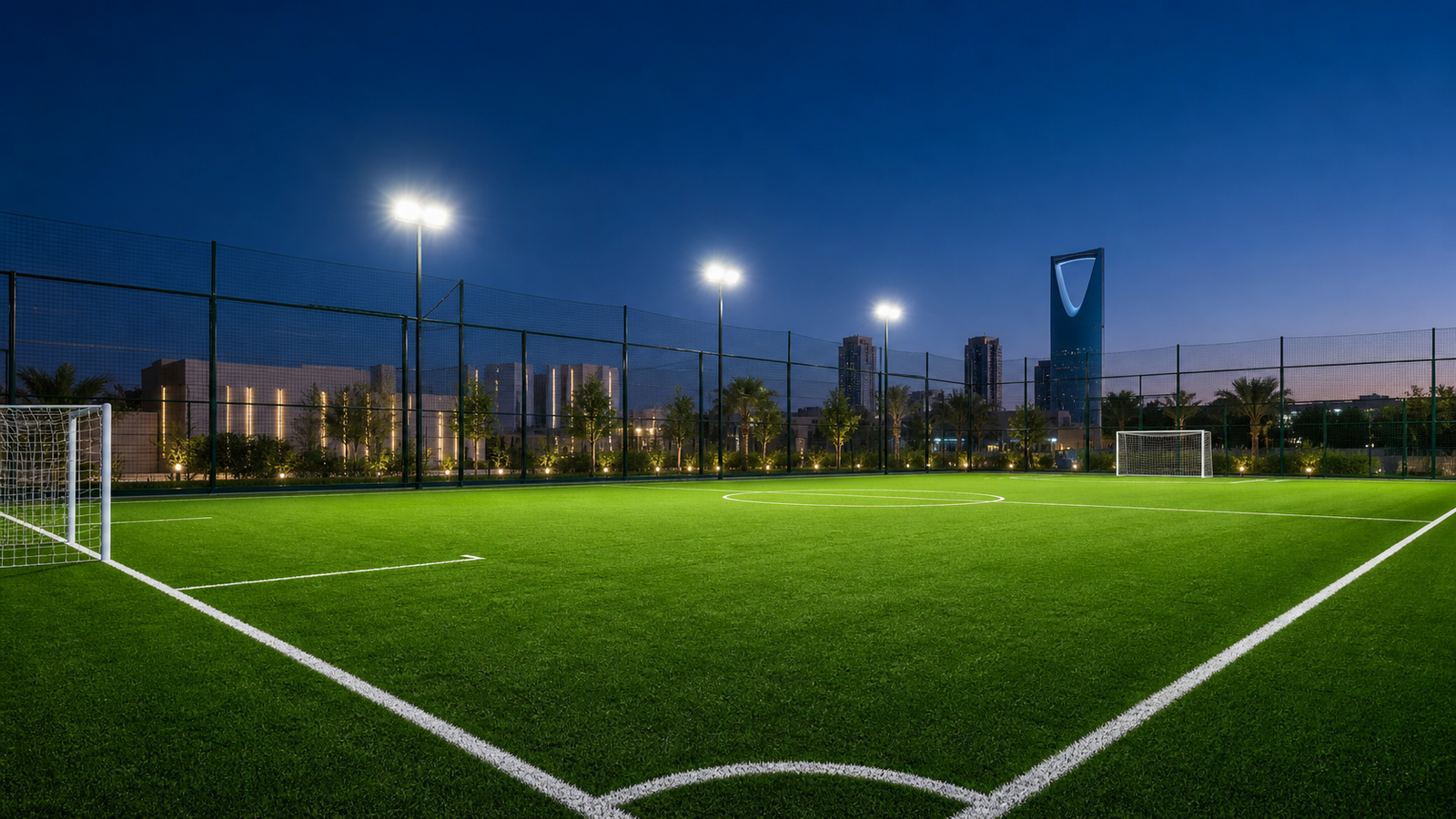 شركة إنشاء وتجهيز ملاعب كرة القدم في تبوك
