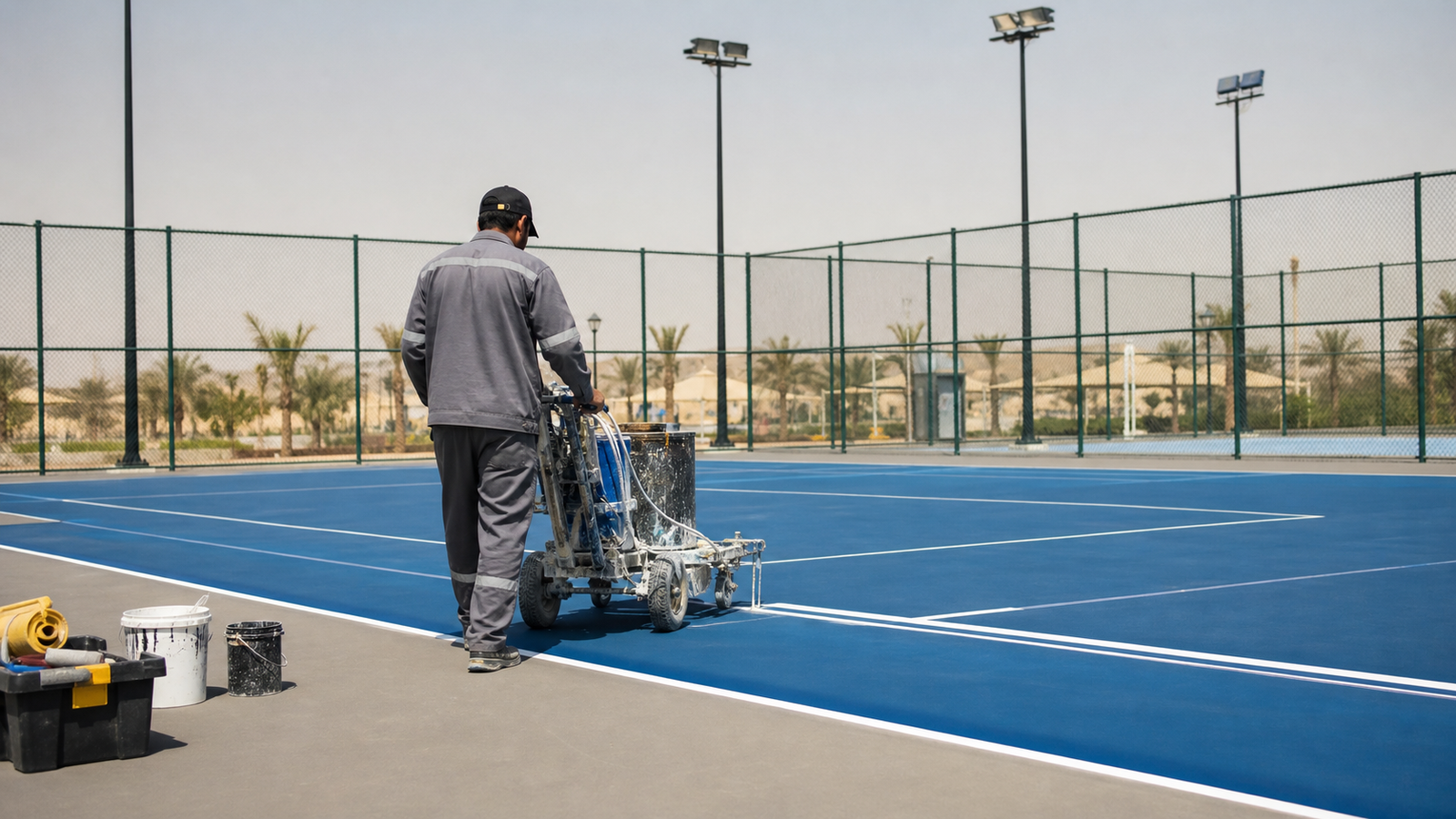 خدمات صيانة وتشغيل الملاعب الرياضية